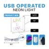 JONATHAN Y NEN1016A Love is Love 15" Square Contemporary Glam Acrylic Box USB Operated LED Neon Light, Multi-Colored view 4