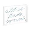 JONATHAN Y NEN1013A All We Have Is Now Neon Sign 14" x 10", USB Powered LED Light Up Wall Decor, Modern White Acrylic Box Light for Bedroom, Dorm Room, Bar, Party, Wall Mount or Tabletop view 2