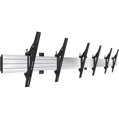 Atdec Wall Mount for Flat Panel Display - 55 Screen Support - 330 lb Load Capacity - Silver, Black