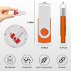 1GB USB Flash Drive 10 Pack, AreTop Premium USB2.0 Classic Swivel Memory Stick Thumb Drive Bulk Jump Drive Pack Computer Data Storage Pendrive, Mix Colors, 10PCS view 3