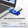 1GB USB Flash Drive 10 Pack, AreTop Premium USB2.0 Classic Swivel Memory Stick Thumb Drive Bulk Jump Drive Pack Computer Data Storage Pendrive, Mix Colors, 10PCS view 4