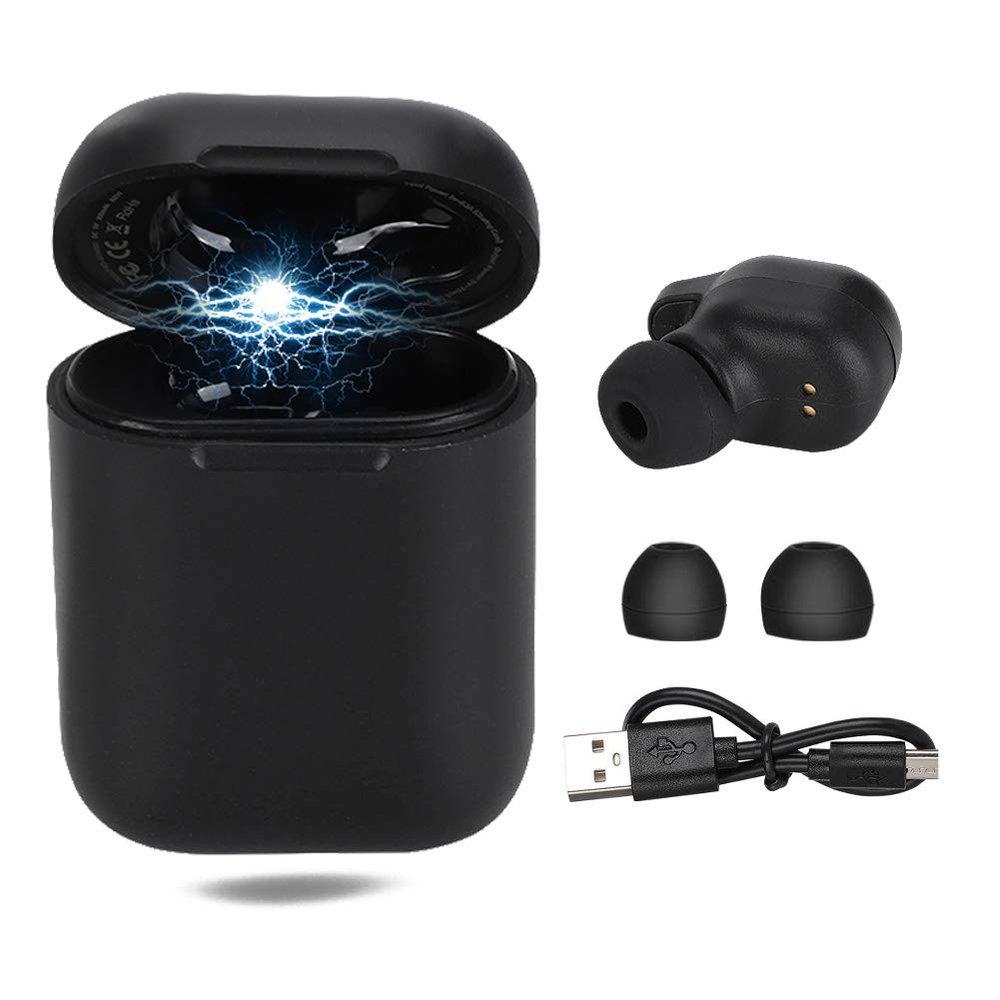 33 Language Cellphone Translator Earbuds, Smart Delayed Translation Mini Single Ear Headset with Charging Box, Support for Mobile Phone Translation