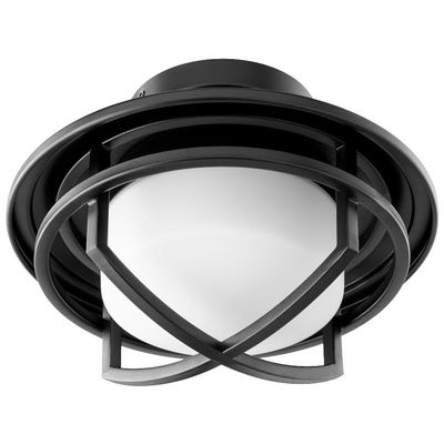 Oxygen Lighting 3-1084-40 Fleet - 11 Inch 18W 1 LED Ceiling Fan Cage Light Kit, Finish Color: Aged Brass