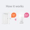 Bellman & Symfon Push Button Notification Alert - Flash Receiver Bright Flashing Lights - Smart Home Deaf Alert System Hearing Impaired Alarm ADA Kit -Wireless Doorbell Caregiver Button, Phone Alert view 2