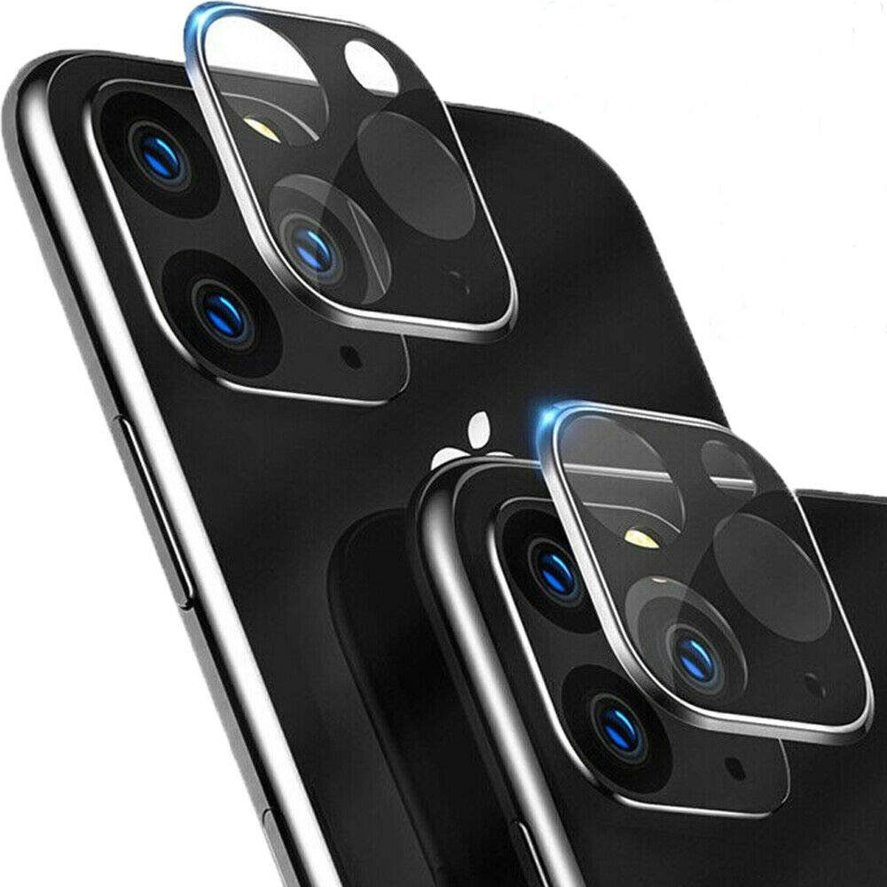 SOGA (2 Pack) Compatible for Apple iPhone 11 Pro Max Camera Lens Screen Protector Tempered Glass High Definition Transparent Anti-Scratch Fingerprint Camera Lens Protection - Black