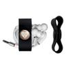 Love You More Kraft Style Headphone Earbud Cord Wrap - Charging Cable Manager - Wire Organizer Set of 2 - White view 2