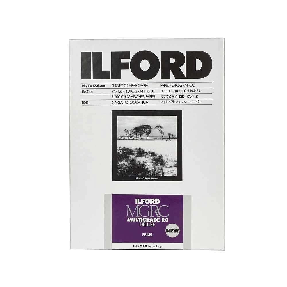 Ilford Multigrade V RC Deluxe Pearl Surface Black & White Photo Paper, 190gsm, 5x7, 100 Sheets