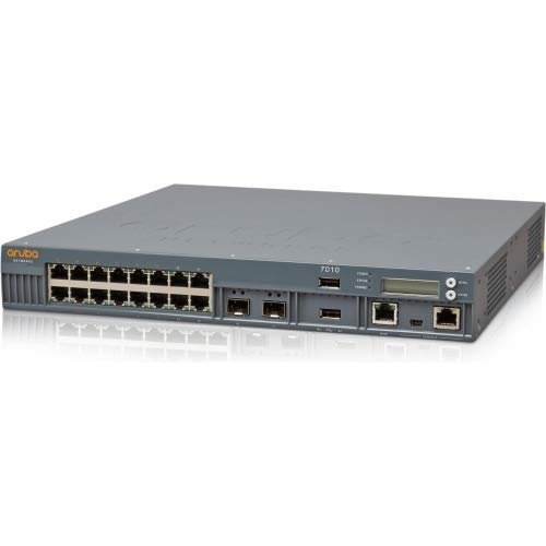 Hewlett Packard Enterprise Aruba 7010 Wireless LAN Controller - 16 x Network (RJ-45) - PoE Ports - USB - Rack-mountable