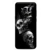 Skins for Samsung Galaxy S8 Skin Decal Vinyl Wrap - Decal Stickers Skins Cover -Glowing Skulls in Smoke view 1