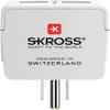 SKROSS - 1.500281 Europe to USA USB | Travel Adapter Europe to USA, 2 USB 5V/2.4A - Voltage and Power 100V - 1500 W/250 V - 3750 W - Electric Shock Protection view 2