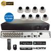 16CH 5in1 (IP, TVI, AHD, CVI, Analog CVBS) Surveillance DVR + 2MP 1080P 2.8mm Fixed Lens Dome Camera (with 3TB HDD, 8X 2MP 2.8mm Dome Camera) view 1