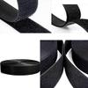 2'' Wide 16.4'/5 Yards Long Hook and Loop Cable Tie Cord Wrap Fastener Nylon Power Cord Management Wire Organizer Strap Reusable Cut to Size Self Gripping Tape Roll (Black) - 4''Wide Available view 3
