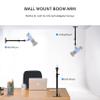 Selens Photography Camera Wall Mount Boom Arm, Ceiling Wall Mounting Up to 22inch for Photo Video Studio Strobe Light, Softbox, Overhead Mount, with 3/8 1/4 Thread, 2 Pack view 4