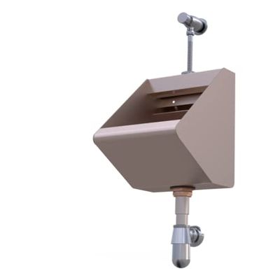 304 Stainless Steel Wall-Mounted Urinal  20-Gauge Commercial Restroom Fixture with Flush Valve, Ideal for Schools, Hospitals, and Restaurants (13.8"10"12")