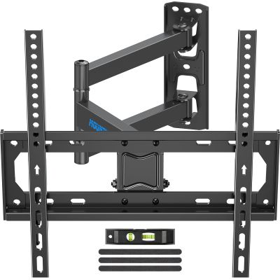 MOUNTUP Full Motion TV Wall Mount for 26-55 Inch TVs, Corner Wall Mount Single Articulating Arm TV Bracket Up to 77lbs, Max VESA 400x400mm, Supports Swivel, Tilt, Level Adjustment