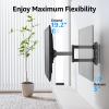 MOUNTUP Full Motion TV Wall Mount for 26-55 Inch TVs, Corner Wall Mount Single Articulating Arm TV Bracket Up to 77lbs, Max VESA 400x400mm, Supports Swivel, Tilt, Level Adjustment view 4
