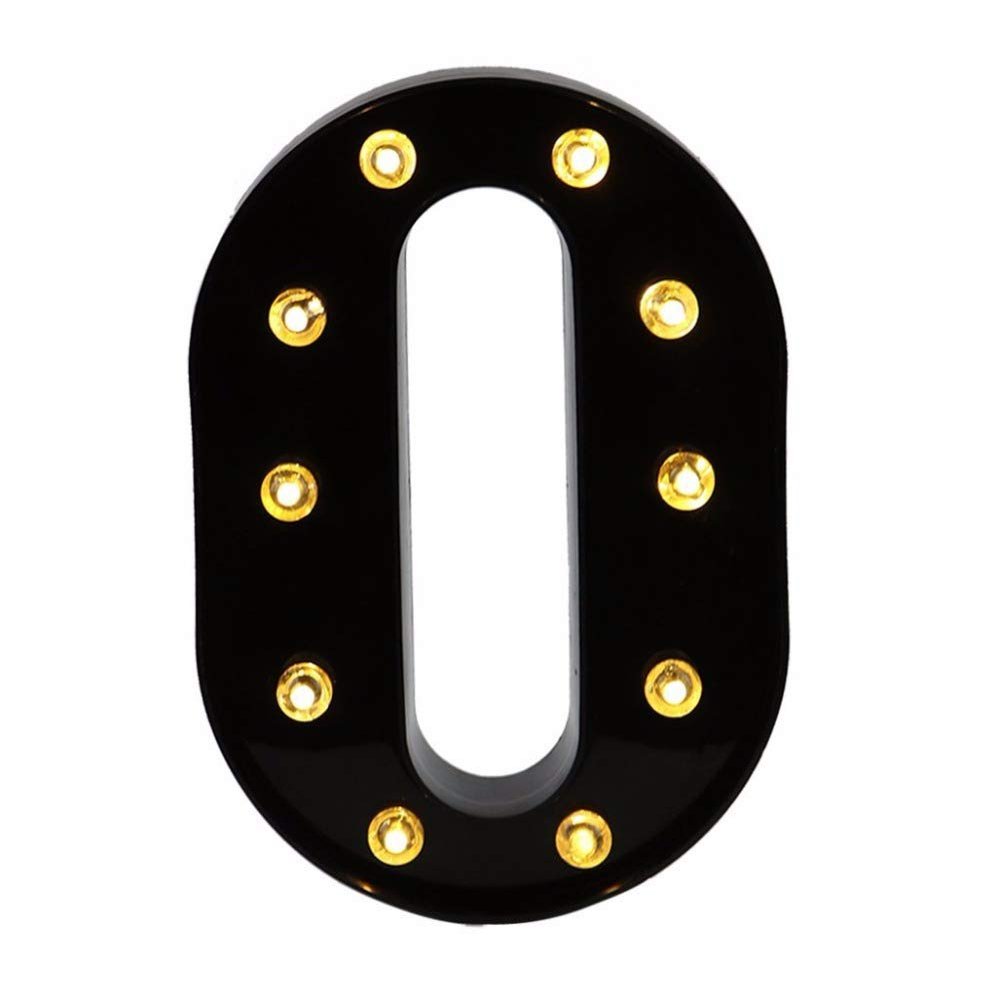 Ulalaza Black & White LED Light Up Sign 2xAA Battery Powered Letter Marquee for Wedding Birthday Party Christmas Lamp Night Light