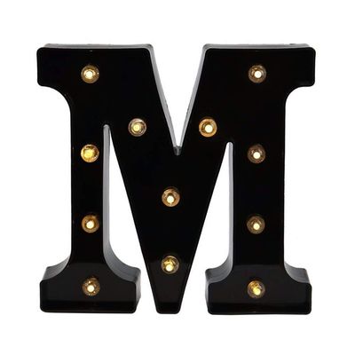 Ulalaza Black & White LED Light Up Sign 2xAA Battery Powered Letter Marquee for Wedding Birthday Party Christmas Lamp Night Light
