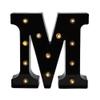 Ulalaza Black & White LED Light Up Sign 2xAA Battery Powered Letter Marquee for Wedding Birthday Party Christmas Lamp Night Light view 1