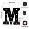 Ulalaza Black & White LED Light Up Sign 2xAA Battery Powered Letter Marquee for Wedding Birthday Party Christmas Lamp Night Light view 2