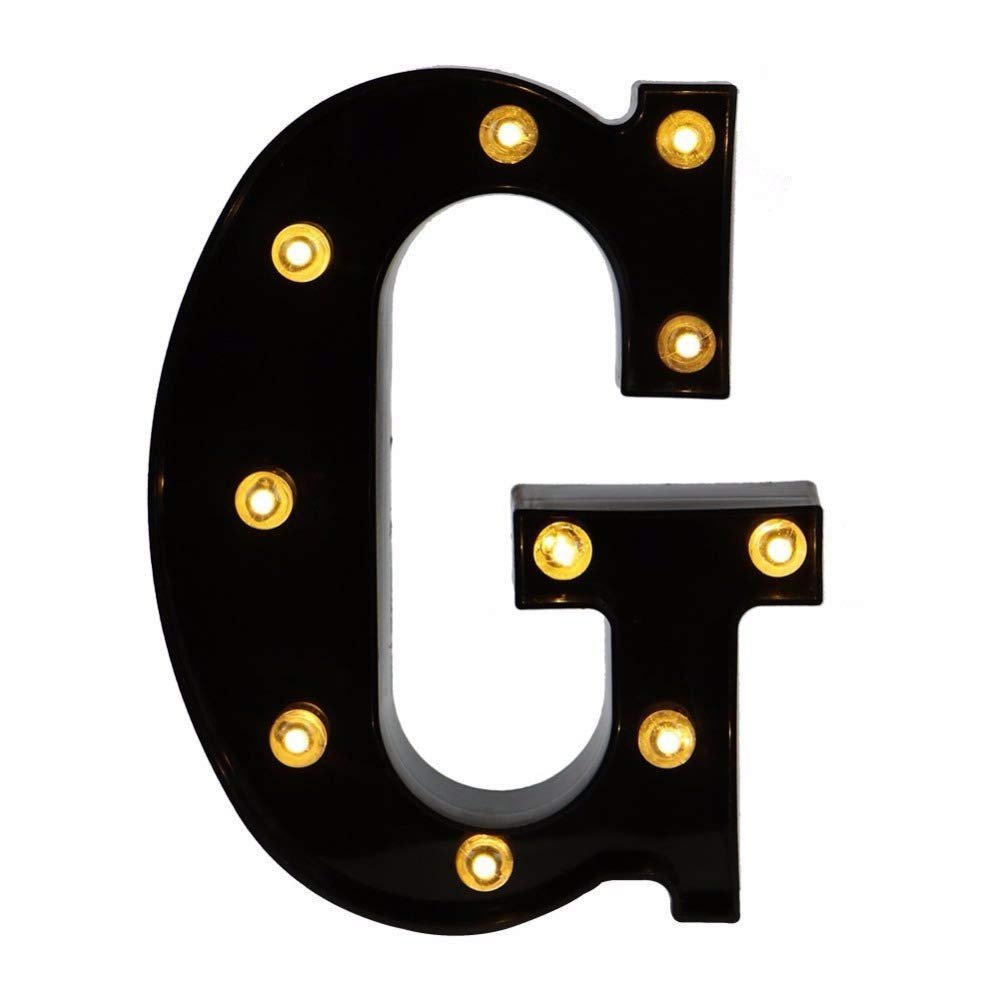 Ulalaza Black & White LED Light Up Sign 2xAA Battery Powered Letter Marquee for Wedding Birthday Party Christmas Lamp Night Light