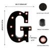 Ulalaza Black & White LED Light Up Sign 2xAA Battery Powered Letter Marquee for Wedding Birthday Party Christmas Lamp Night Light view 2