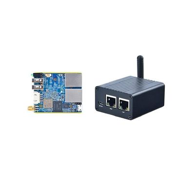 youyeetoo NanoPi R1 Friendly Dual Network Port IoT Router, Supporting Open Source Ubuntu and OpenWrt (1GB FBM)