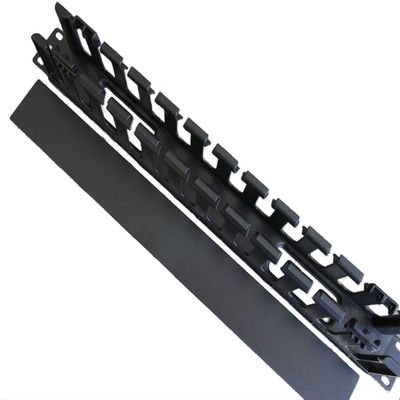 1U 1RU Plastic Horizontal Cable Manager with Finger Duct