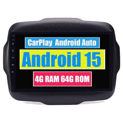 RoverOne Car Stereo Bluetooth Radio GPS Navigation Multimedia Head Unit for Jeep Renegade 2016 2017 2018 with Touch Screen Android DSP MirrorLink