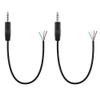 Fancasee 2-Pack 2.5mm Male Plug to Bare Wire Pigtail TRRS Stereo 2.5mm Jack Connector Adapter Repair Audio Cable for Headphone Headset Earphone Microphone view 1