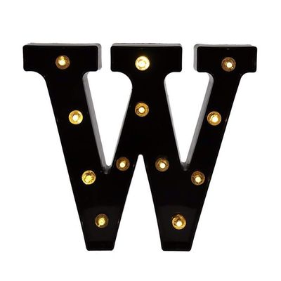 Ulalaza Black & White LED Light Up Sign 2xAA Battery Powered Letter Marquee for Wedding Birthday Party Christmas Lamp Night Light