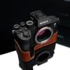 GARIZ Genuine Leather Camera Case for Sony 7R IV XS-CHA7RM4CM Camel view 4