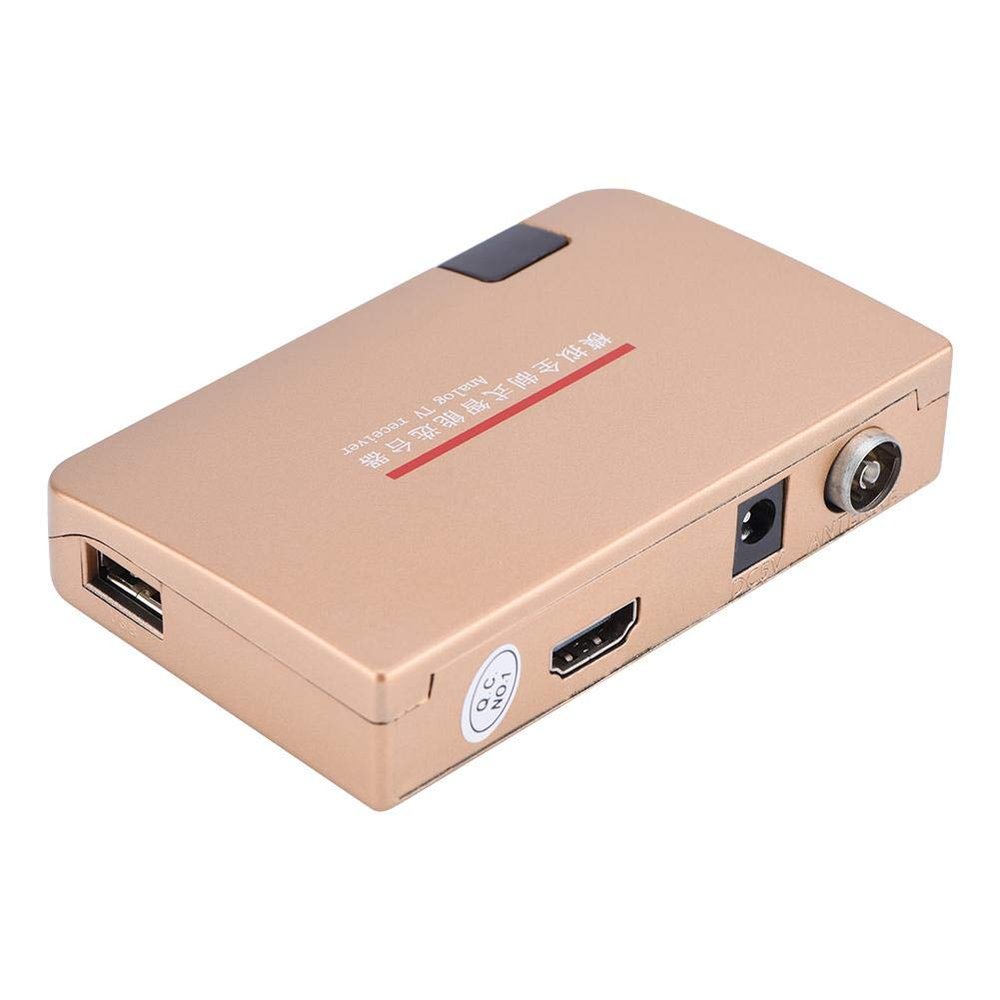 Lazmin RF to HDMI Converter, 100 to 240V All Standard Analog TV Receiver Adapter with Remote Control (US Plug)