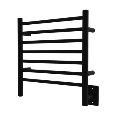 Amba RWHS-SMB Radiant Small Hardwired Plug-in Combo 7 Bar Towel Warmer in Matte Black