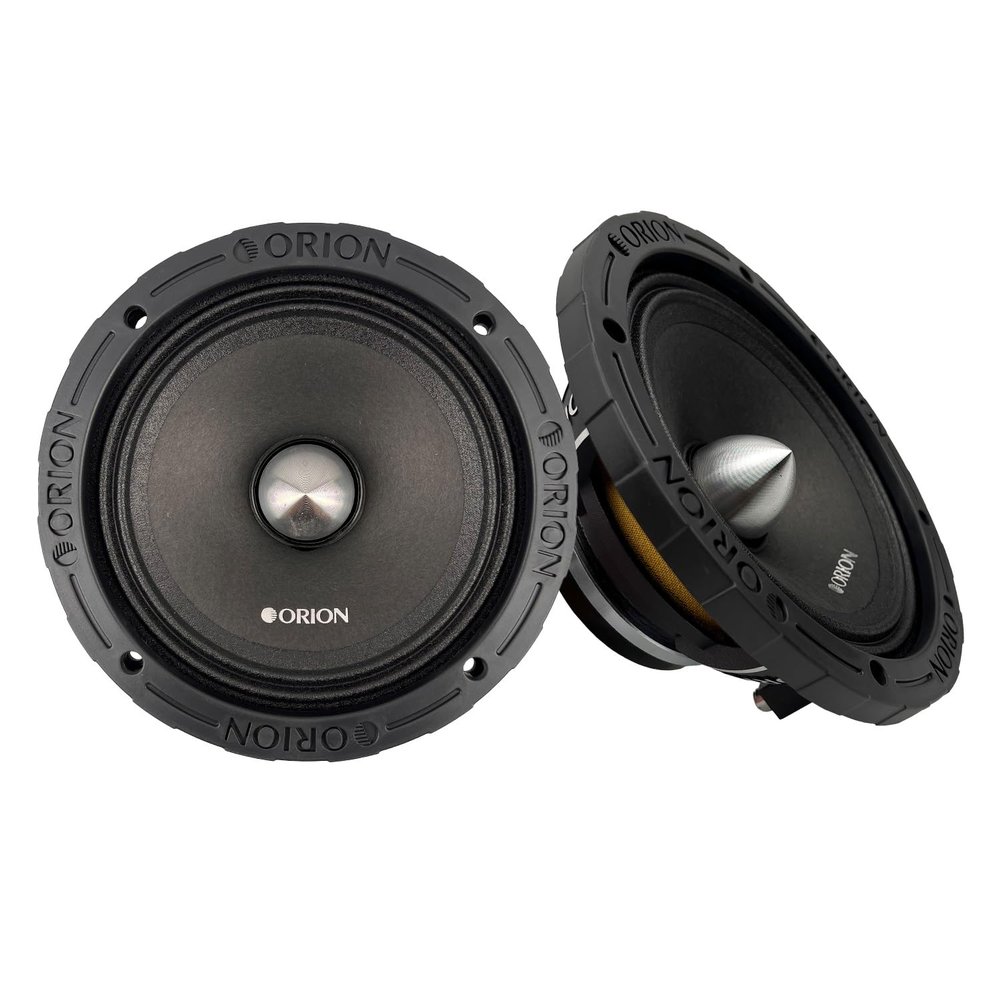 ORION HCCA68N HCCA Series 6.5 Ultra Efficient Neodymium Midrange Loudspeaker, 1400W Max Power, 350W RMS, 8 Ohm, 1.5 Voice Coil - High Output Pro Car Audio Stereo, Premium Quality Speaker (Pair)