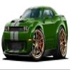 2019 Challenger Wide Body Cartoon Cars 3ft Long (36" Long) Vinyl Reusable Movable Fun Stickers for Boys Classic Cartoon Cars Home Decor view 4