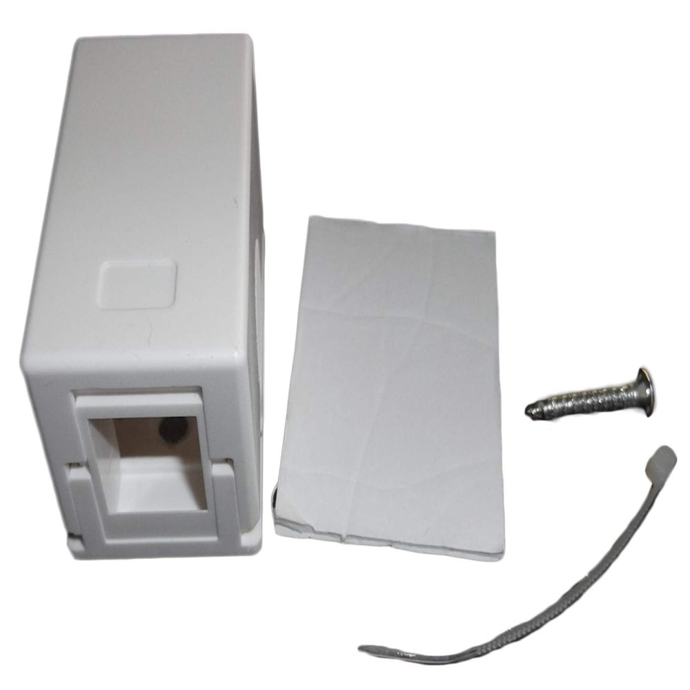10-1 Port Surface Mount Box for Keystone Jacks - White - Easy Mount