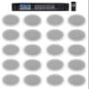Rockville RCS350-6 Bundle: 350 Watt 6 Zone 70V Commercial Amplifier with Bluetooth, 20 CC65T 6.5 in White Commercial Ceiling Speakers for Hotel, Restaurants and Offices, 21-Items view 1