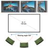 Projector Screen Material Fabric 69x118 inch for Max 130 inch 16:9 Projection Screen DIY, Black Backing 4K Ultra HD Front Projection EVA Polymer Material (White) view 4