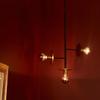 Quorum 843-3-6980 Transitional Three Light Pendant from Voyager Collection in Black Finish, view 4