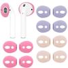 ALXCD Fit in Case Ear Covers Replacement for Air pod, 6 Pairs Ear Tips Soft Silicone Replacement Earbud Tips for Airpod 1 Airpod 2, 6 Pairs, Pink Rose Gold Purple view 1