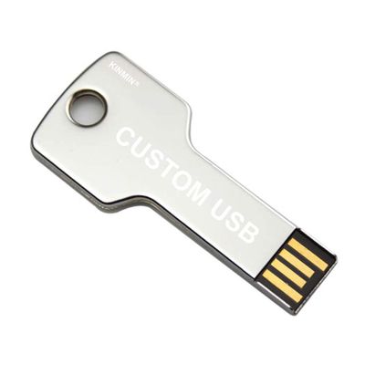Lot 50 4GB Custom USB Flash Drive 4G Key Shape Thumb Wholesale Logo Promo Bulk Pack