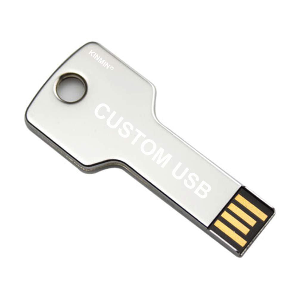 Lot 50 4GB Custom USB Flash Drive 4G Key Shape Thumb Wholesale Logo Promo Bulk Pack