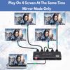 1x4 HDMI Splitter, 4K 60Hz 1 in 4 Out HDMI Splitter Audio Video Distributor Box Support Full Ultra HD, 3D, HDR, Compatible for HDTV, Blu-Ray, DVD, Xbox, PS4 Etc view 2