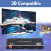 1x4 HDMI Splitter, 4K 60Hz 1 in 4 Out HDMI Splitter Audio Video Distributor Box Support Full Ultra HD, 3D, HDR, Compatible for HDTV, Blu-Ray, DVD, Xbox, PS4 Etc view 3