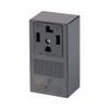 Leviton 3 Pole Non Grounded Single Outlet Receptacle 30A Black view 1