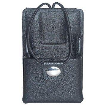 Cut-Rate Batteries Leather Carry Case for Motorola HNN4538 Two Way Radio - with Swivel Belt Loop (Full Display)