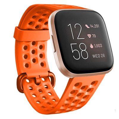 Compatible with Fitbit Versa 2/Versa/Versa Lite/Special Edition Bands Sport Strap Silicone Material Breathable Strap Bands for Fitbit Versa 2 Smart Fitness Watch