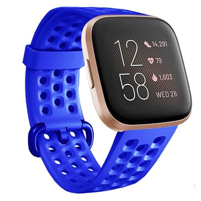 Compatible with Fitbit Versa 2/Versa/Versa Lite/Special Edition Bands Sport Strap Silicone Material Breathable Strap Bands for Fitbit Versa 2 Smart Fitness Watch