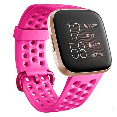 Compatible with Fitbit Versa 2/Versa/Versa Lite/Special Edition Bands Sport Strap Silicone Material Breathable Strap Bands for Fitbit Versa 2 Smart Fitness Watch